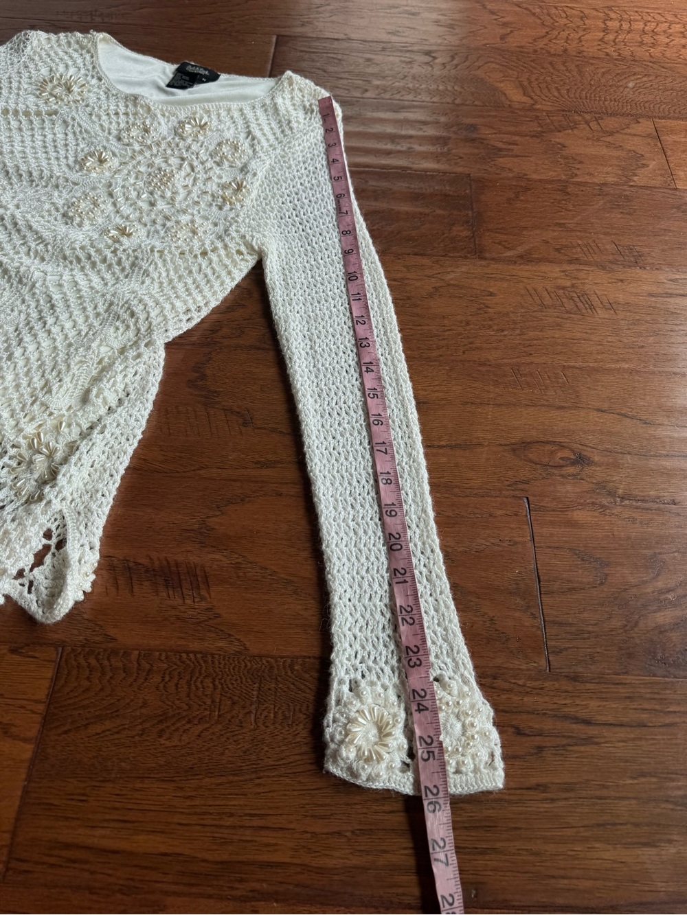 Peck & Peck Crochet Beaded Knit Sweater - Picture 13 of 14